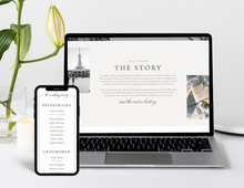 Refined Natural Wedding Website Template