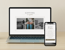 Refined Natural Wedding Website Template