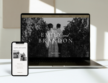 Refined Natural Wedding Website Template