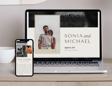Rustic Boho Wedding Website Template