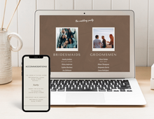 Rustic Boho Wedding Website Template