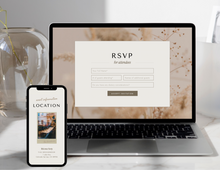 Rustic Boho Wedding Website Template
