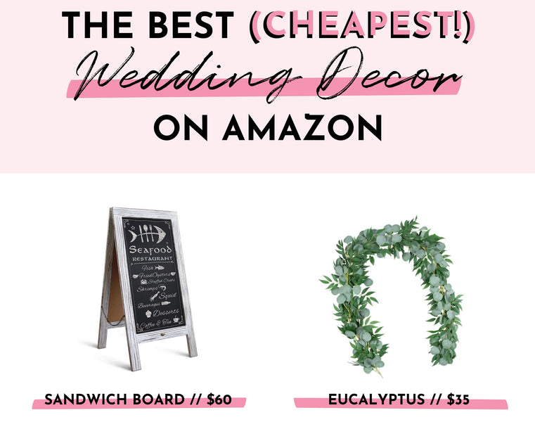 The Best (Cheapest!) Wedding Decor on Amazon! | Quick and Easy Wedding Decorations