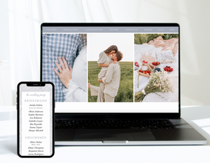 Garden Party Wedding Website Template