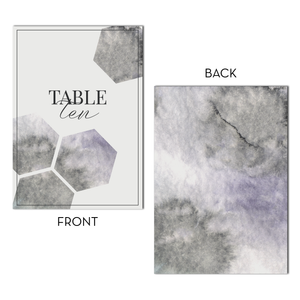 Wedding Table Numbers | Geometric Marble Digital Table Number Set (1-20)